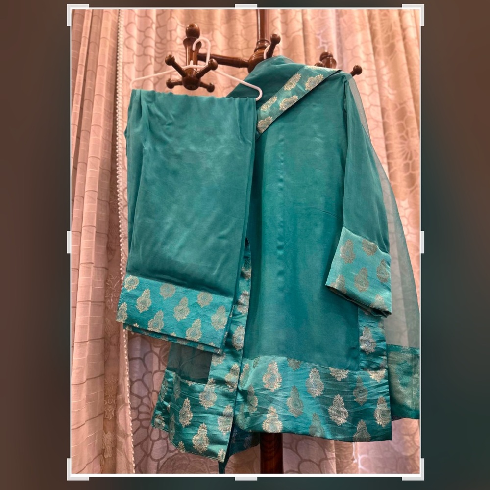 Farshi shalwar kameez suit 3 pcs small medium large sizes available